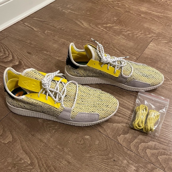 Adidas Originals Tennis Hu V2 Pharrell Solar Pack Yellow (Size Men’s 12 US) - Picture 7 of 7